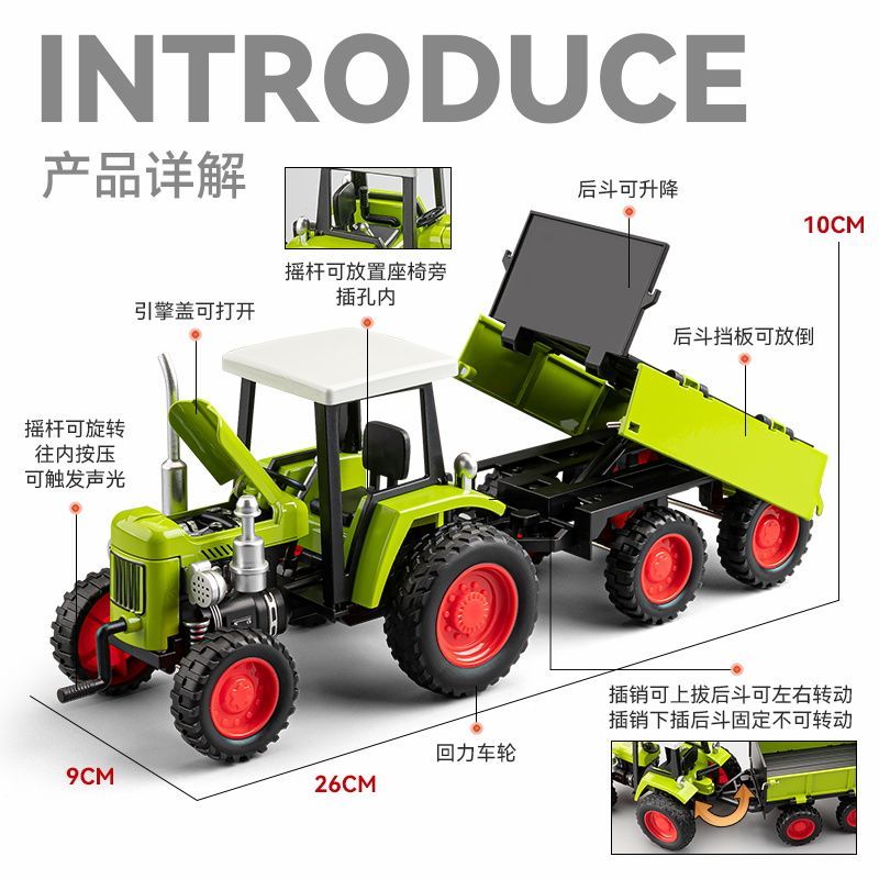 Zabawkowy traktor rolniczy ze  – Agriculture Farming For Kids recenzja i cena