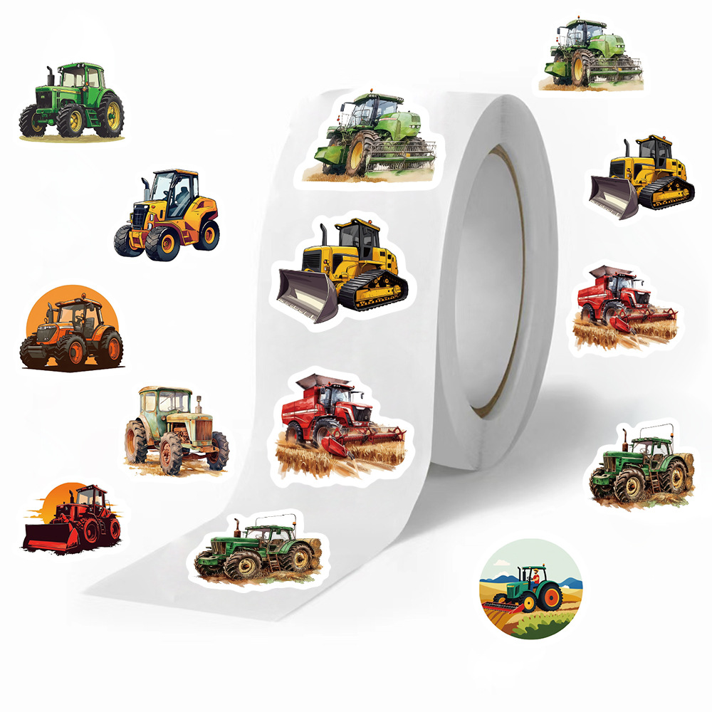 500 sztuk naklejek z traktoram – Agriculture Farming For Kids recenzja i cena
