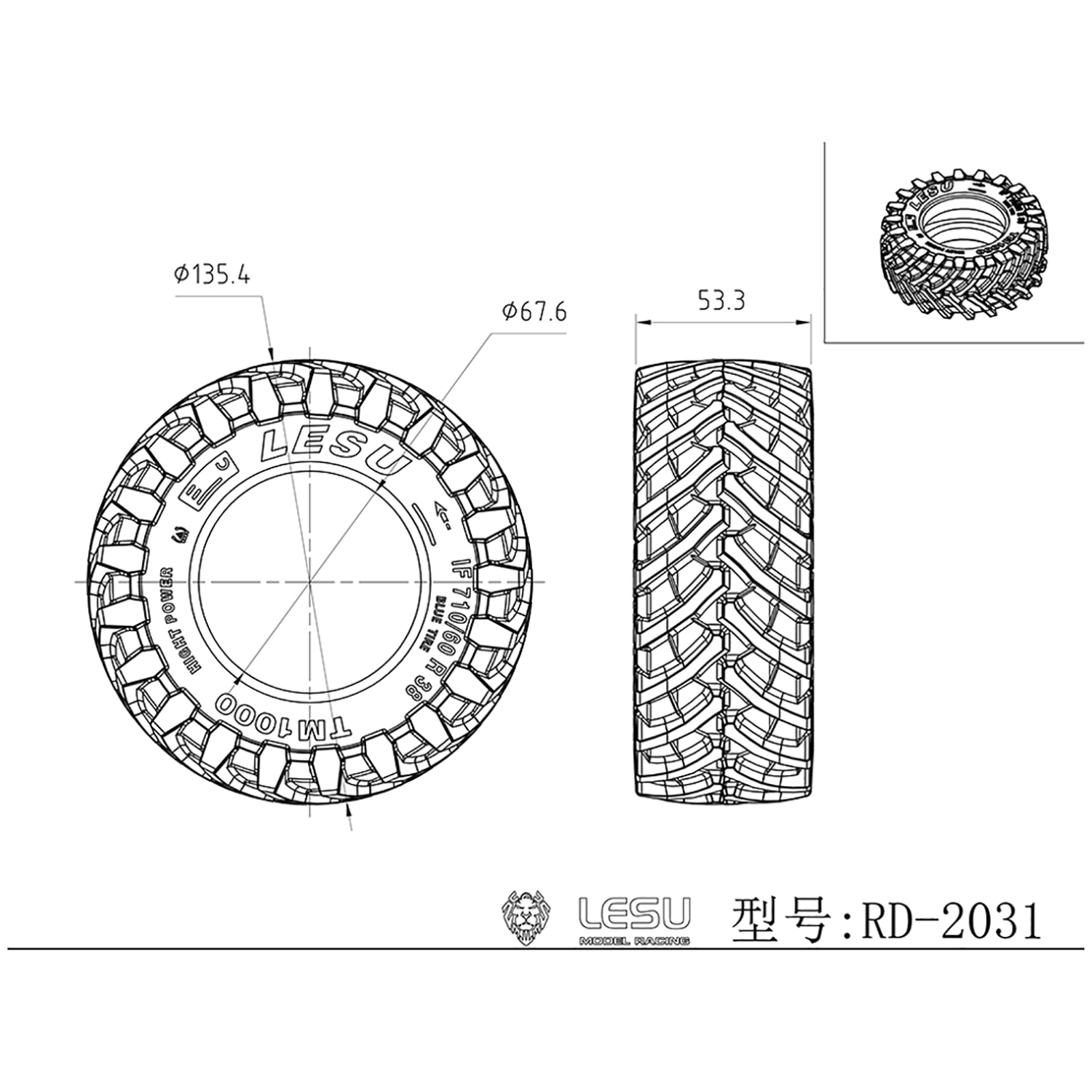 LESU 1/14 135.4MM Przednie koł – Agriculture Farming Hub recenzja i cena