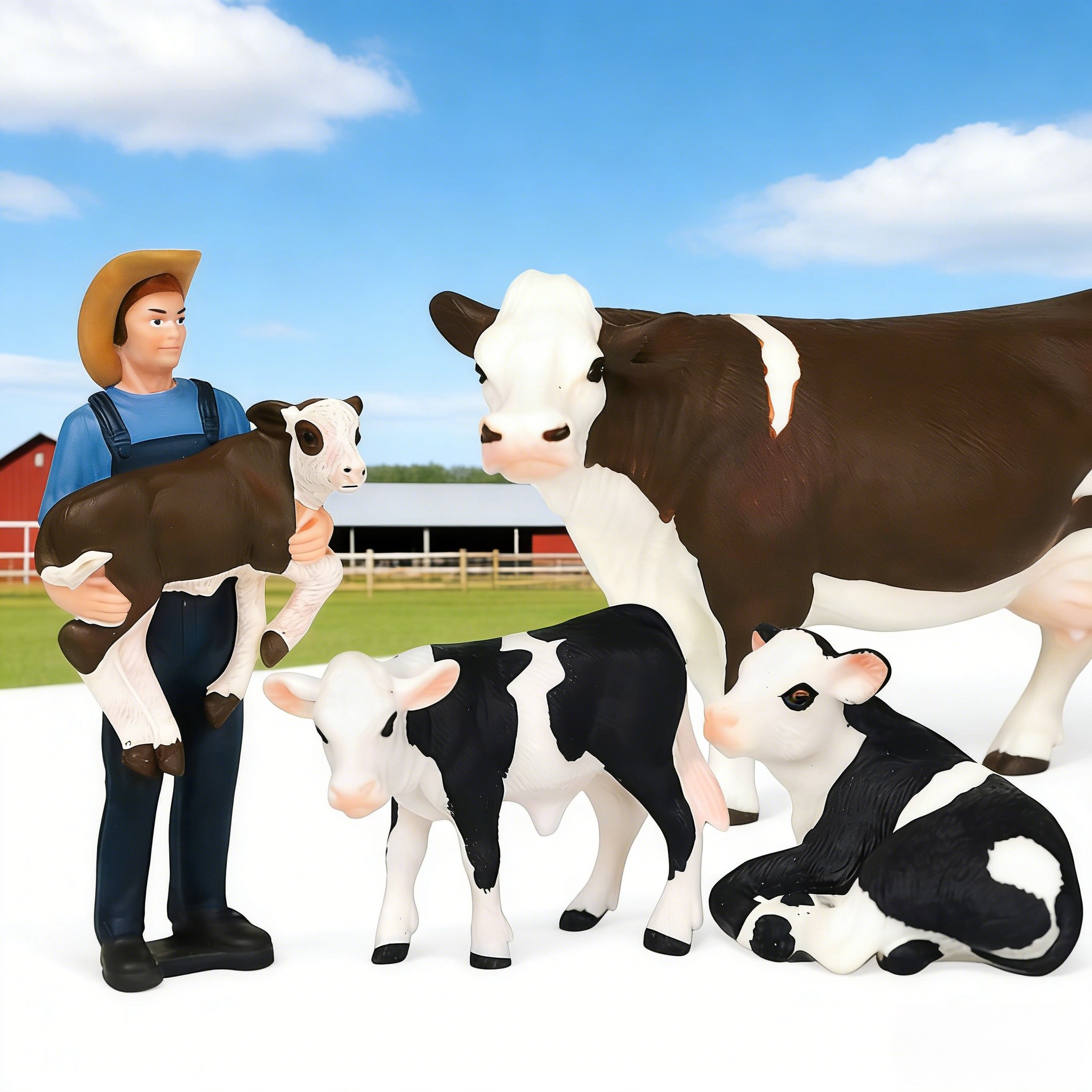 Zestaw 4 figurek: Farma, rolni – Agriculture Farming For Kids recenzja i cena