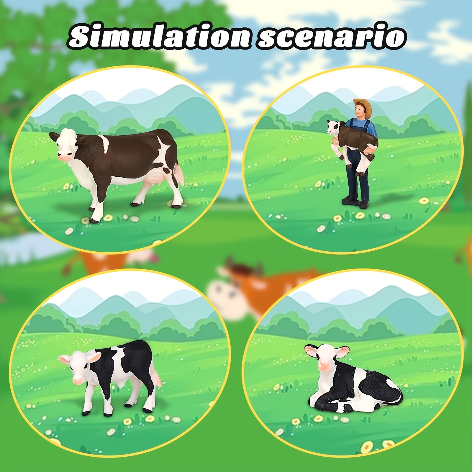 Zestaw 4 figurek: Farma, rolni – Agriculture Farming For Kids recenzja i cena